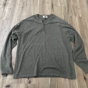 Joseph‎ Abboud Men XXL Green Merino Wool Blend Light Weight Sweater Shirt